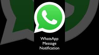 WhatsApp MESSAGE NOTIFICATION Ringtone  - WhatsApp Messenger Sound Effect