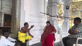 Shobha Raju discussing about the Cobra with the contractor, Pujari & watchman