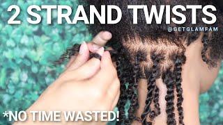 How to 2 strand twist (STRAIGHT TO THE POINT)