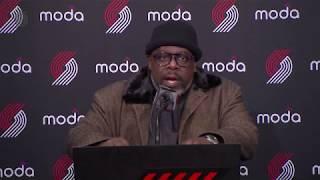 Cedric the Entertainer Crashes Blazers Post-Game Press Conference | January 18, 2018