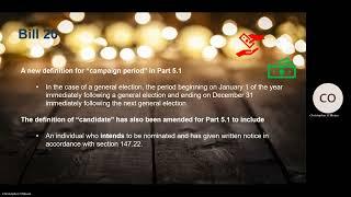 Bill 20 Amendments - Local Authorities Election Act   November 2024