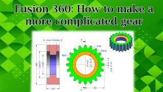 Fusion 360: How to make a simple gear Part 2