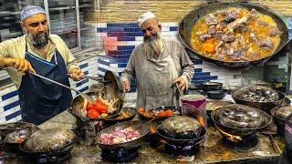 EXTREME PAKISTANI STREET FOOD - ULTIMATE PESHAWARI MUTTON KARAHI RECIPE | MUTTON STREET FOOD RECIPE