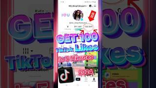 HOW TO GET MORE LIKES ON TIKTOK 2024