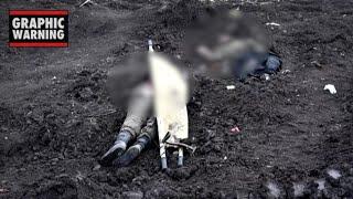 Dead Russian soldiers found in trenches outside Kharkiv