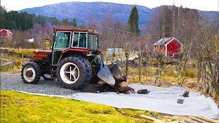 Making New Driveway & Welding Tractor Digger