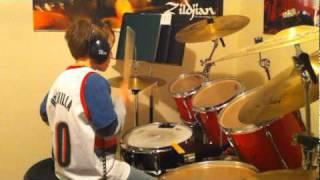 My drum student Nathan with "Jump"