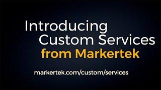 Custom Services from Markertek