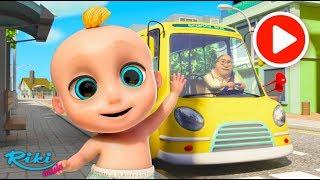 Колеса на автобусе | The Wheels on the Bus -  Songs for Children | Джонни и друзья