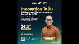 Inspiration Talk  Kick-Off Planters Innovation Competition