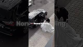 Which wedding do you want ?Normal vs MAFIA #wedding #mafiaqueen #automobile #weddingbliss #metrowedd