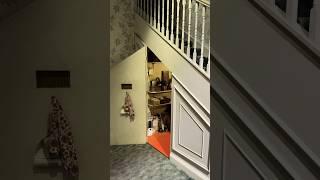 Tour Harry Potter's famous cupboard under the stairs at Warner Bros. Studio! #shorts #HarryPotter
