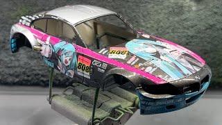 PZY Model BMW Z4 Hatsune Miku 2008 GT3 Studie GLAD Part 2 Decals