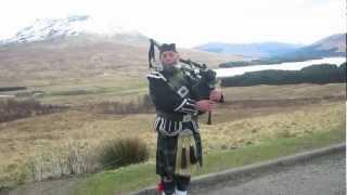 Scotland - The Lone Piper in the Highlands