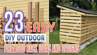 23 Easy DIY Outdoor Firewood Rack Ideas and Designs