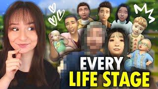 I completed the Every Life Stage Challenge in The Sims 4!