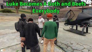 Luke Becomes a Goth, Starts Beef With James & Max and Beefs Shlomi | NoPixel 4.0 GTA RP