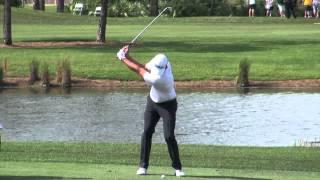 Adam Scott Golf Swing Video -- 2014, Face On View, 300fps Slow Motion, 1080p HD, Iron