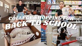 BACK TO SCHOOL SHOPPING FOR COLLEGE | CLOTHES, SHOES, STORAGE