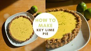 how to make 5 ingredient key lime pie - easy summer baking recipe