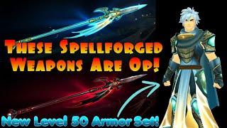 New OP Spellforged Weapons! AMAZING Map With Story & SECRETS?! AdventureQuest 3D