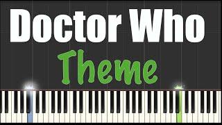 Doctor Who Theme - Easy Piano Tutorial