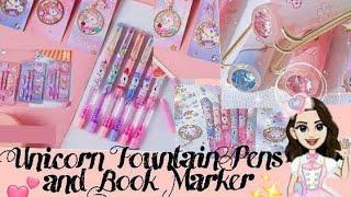 Unboxing Unicorn Fountain Pen and Bookmark#unboxing #unicornpen