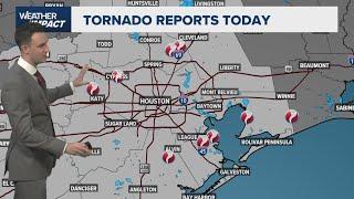 Tornado outbreak in Houston area: Here's where there were reports of twisters