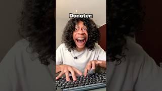 FUNNY VIDEO Dudes that Donate Life Savings to a Streamer  #shorts