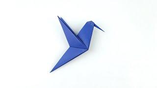 Hummingbird - How to make a paper hummingbird step by step / Origami Hummingbird