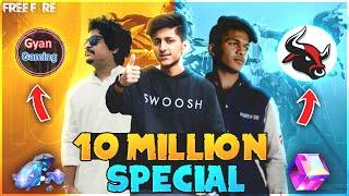 As Gaming x Lokesh Gamer x Gyan gaming Biggest Collab 10 Million Special Live Stream - Free Fire