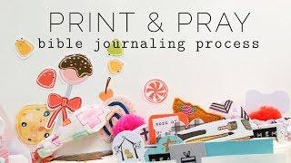 Print & Pray Shop Bible Journaling Process | No Sweeter Name & Gifted