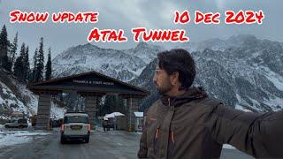 Manali update // atal tunnel Solang valley // snow update // 10 Dec 2024 // taxi service in manali