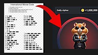 How to solve the Daily Cipher (1,000,000 coins) -  Hamster Kombat Airdrop (Morse Codes)