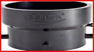 Valterra T1029-2 Termination Adapter - 3" Bayonet x 3" Hub , Black