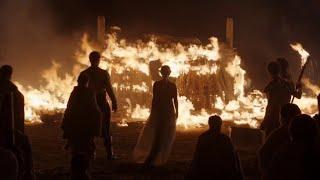 Game Of Thrones - Daenerys(khaleesi) steps into fire 