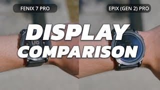 GARMIN FENIX 7 PRO SERIES VS EPIX PRO (GEN 2) SERIES | DISPLAY COMPARISON