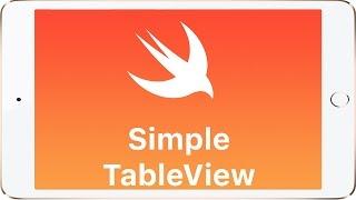 Swift - Simple TableView Tutorial