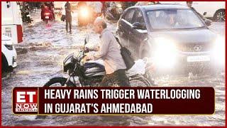 Gujarat: Heavy Rains Trigger Waterlogging in Ahmedabad,IMD Forecasts Moderate Rain for Next Few Days