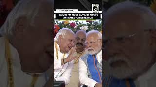 PM Modi Bihar Visit: PM Modi, Bihar Guv Arif Mohammad Khan hold conversation during Siwan rally