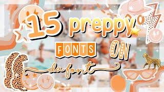 15 preppy fonts on dafont | All Link in description |