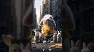 The poor baby rabbit shivering in cold whether #ootb