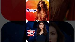 orange vs navy blue