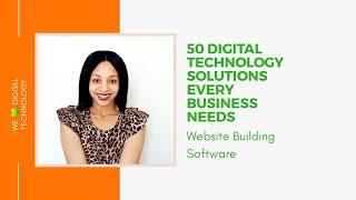Webbuilding Software | 50 Digital Technology Solutions Every Business Needs