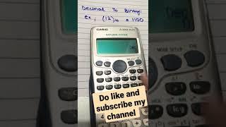 Decimal to Binary conversion by calculator. Make conversions easy for you by using this simple trick