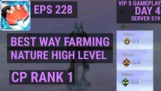 BEST WAY FARMING NATURE LV. 4, UP TO CP RANK 1 WITH VIP 0 | POKEVERSE WORLD EPS 228