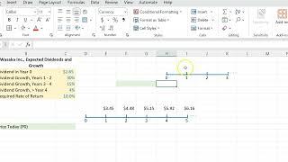 Dividend Discount Model with Differential Growth In Dividends (Using Excel)