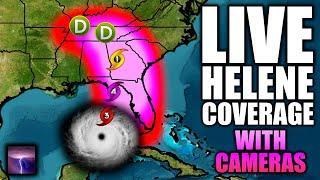  BREAKING Major Hurricane Helene Live Coverage With Cameras...