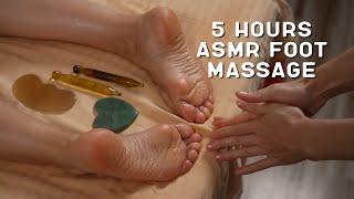 5 hours ASMR for DEEP SLEEP. Best Foot and Legs Massage