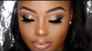 Olive Green Smokey Eye Makeup Tutorial | WOC